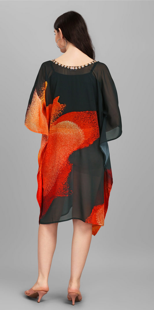 Kurti Kaftans (Black Orange)