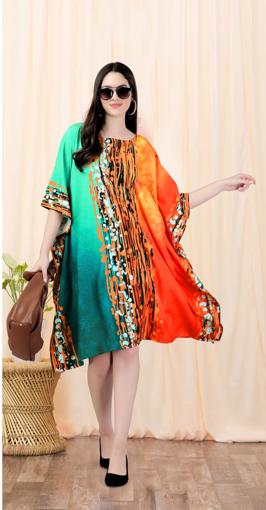 Kurti Kaftans (Blue Orange)