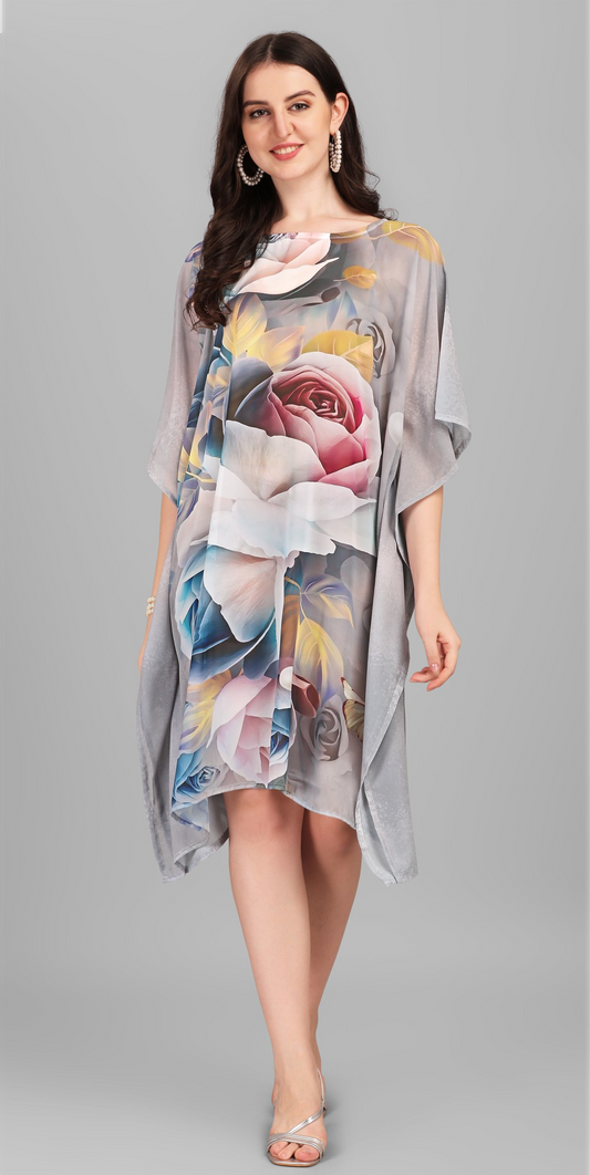 Kurti Kaftans (Grey White)