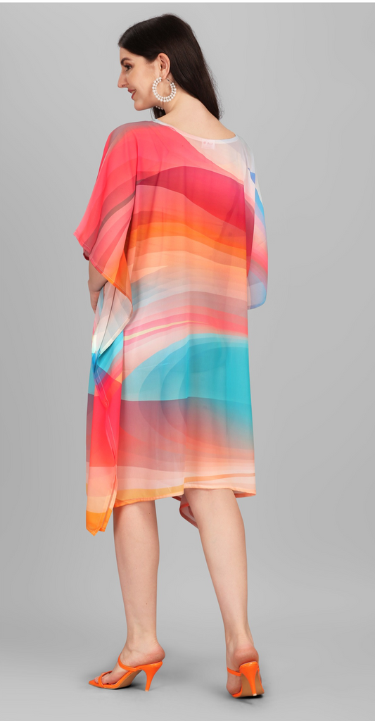 Kurti Kaftans (Red Blue)