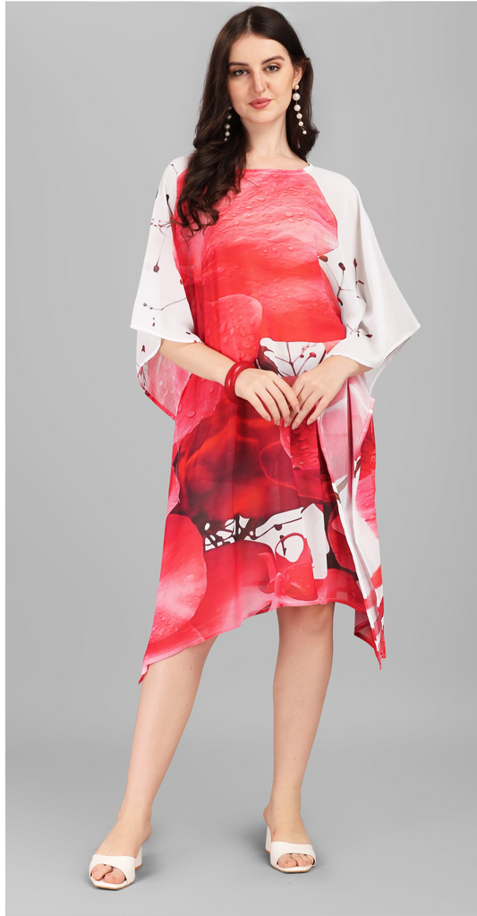 Kurti Kaftans (Red White)