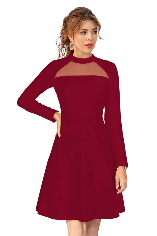 Women's Fit and Flare Designer Dress