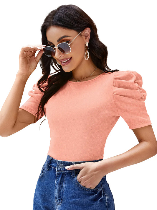 Puffed Sleeve Top