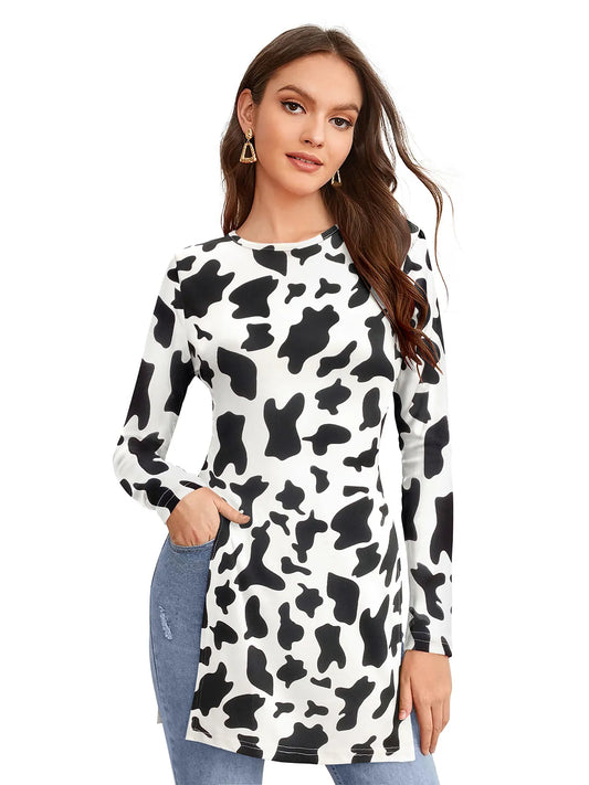 Leopard Print Tunic Top