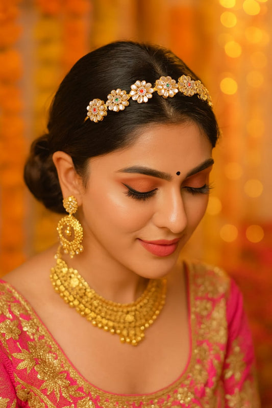 Flora Gemstone Cuff Headband