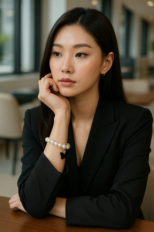 Pearl Charm Bracelet