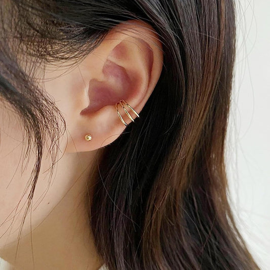 Mixed Metal Ear Stack – Gold & Silver Earrings