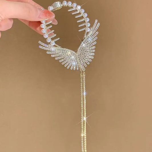 Celestial Wing Hair Comb Clip