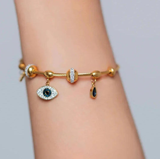 Gold-Toned Charm Bracelet