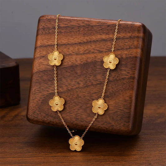 Floral Grace Statement Necklace