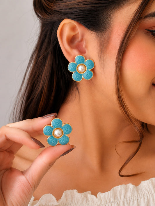 Pearl Blossom Earrings