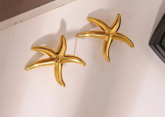 Golden Starfish Decorative Accents