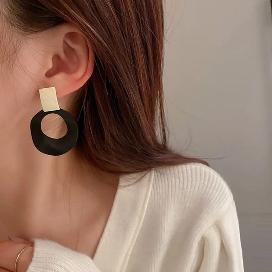 Chunky Open Circle Earrings