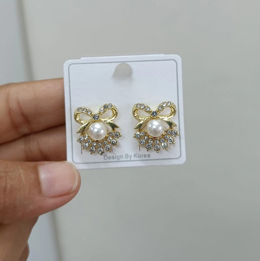 Pearl & Zirconia Earrings