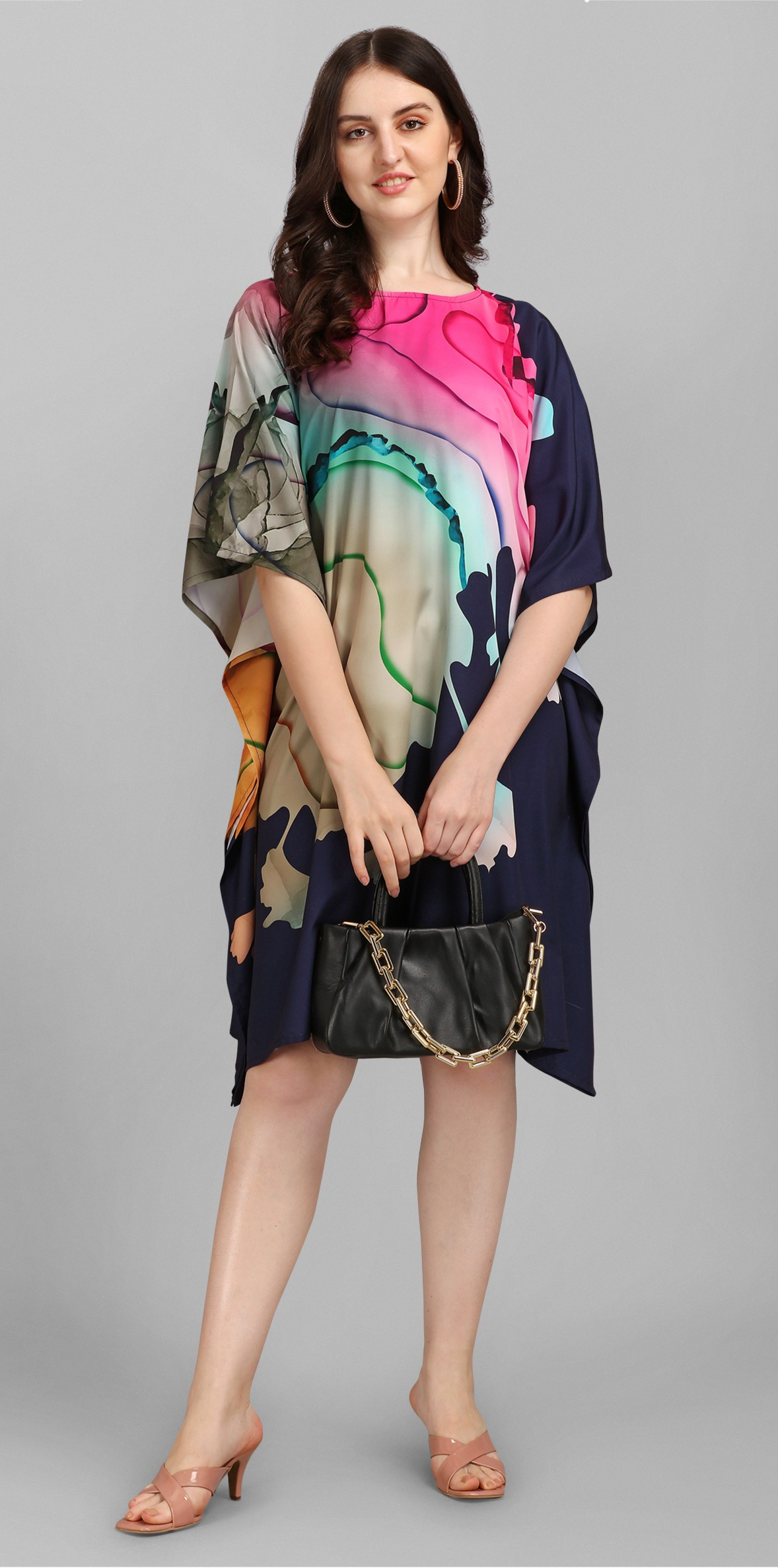 Kurti Kaftans (Black Pink)