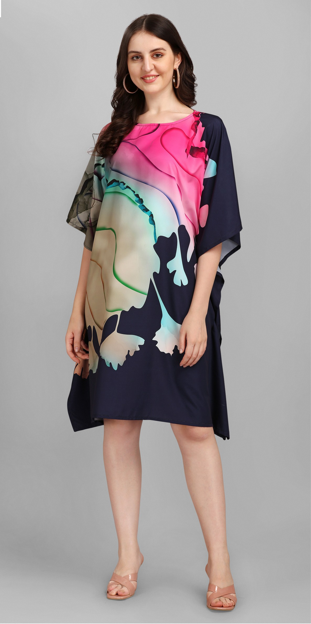 Kurti Kaftans (Black Pink)