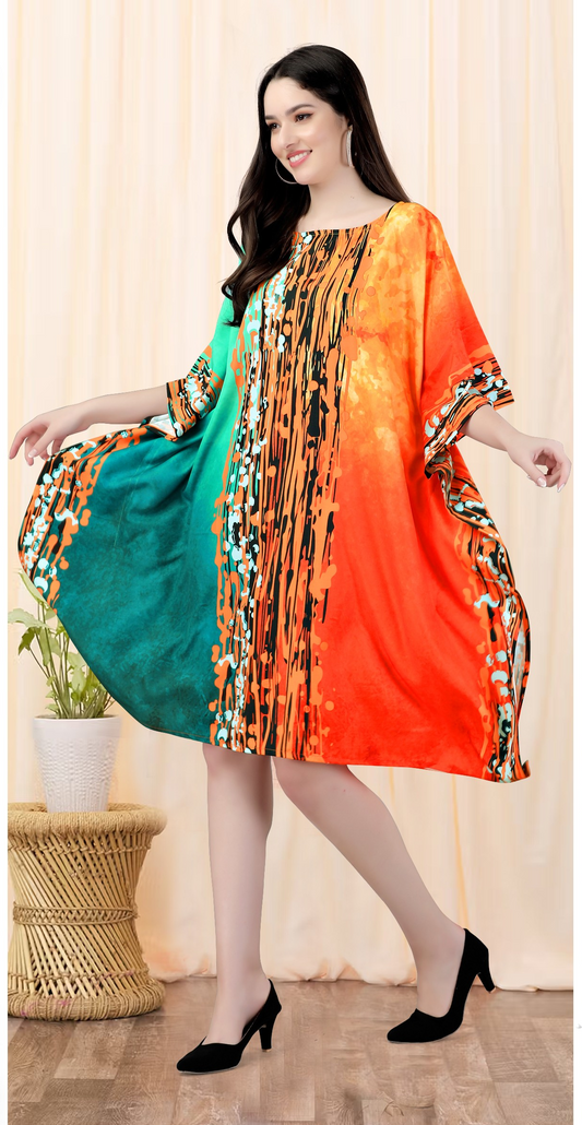 Kurti Kaftans (Blue Orange)