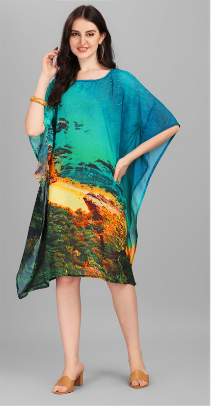 Kurti Kaftans (Blue Yellow)