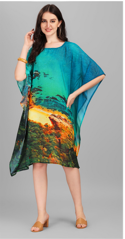 Kurti Kaftans (Blue Yellow)