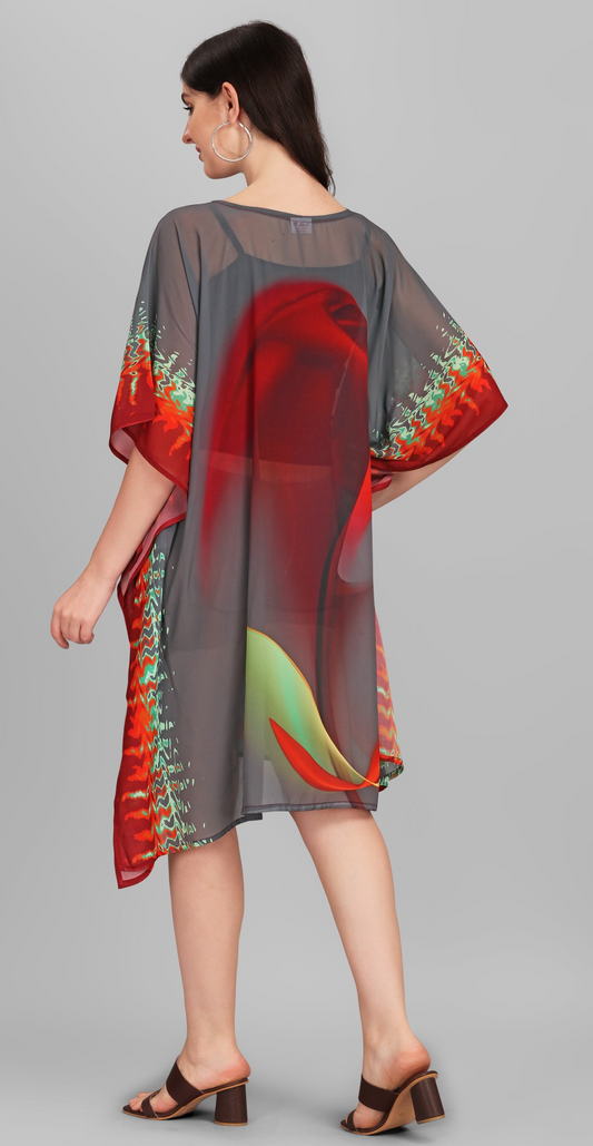 Kurti Kaftans (Grey Red)