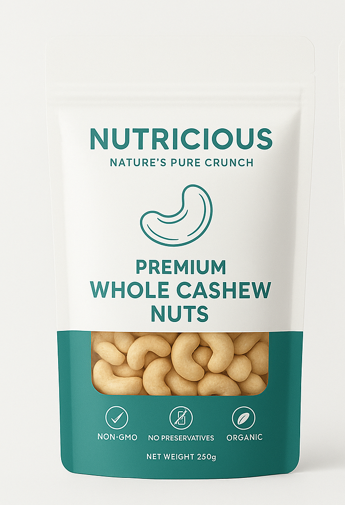 Nutricious Premium Whole Cashew Nuts-250 gms