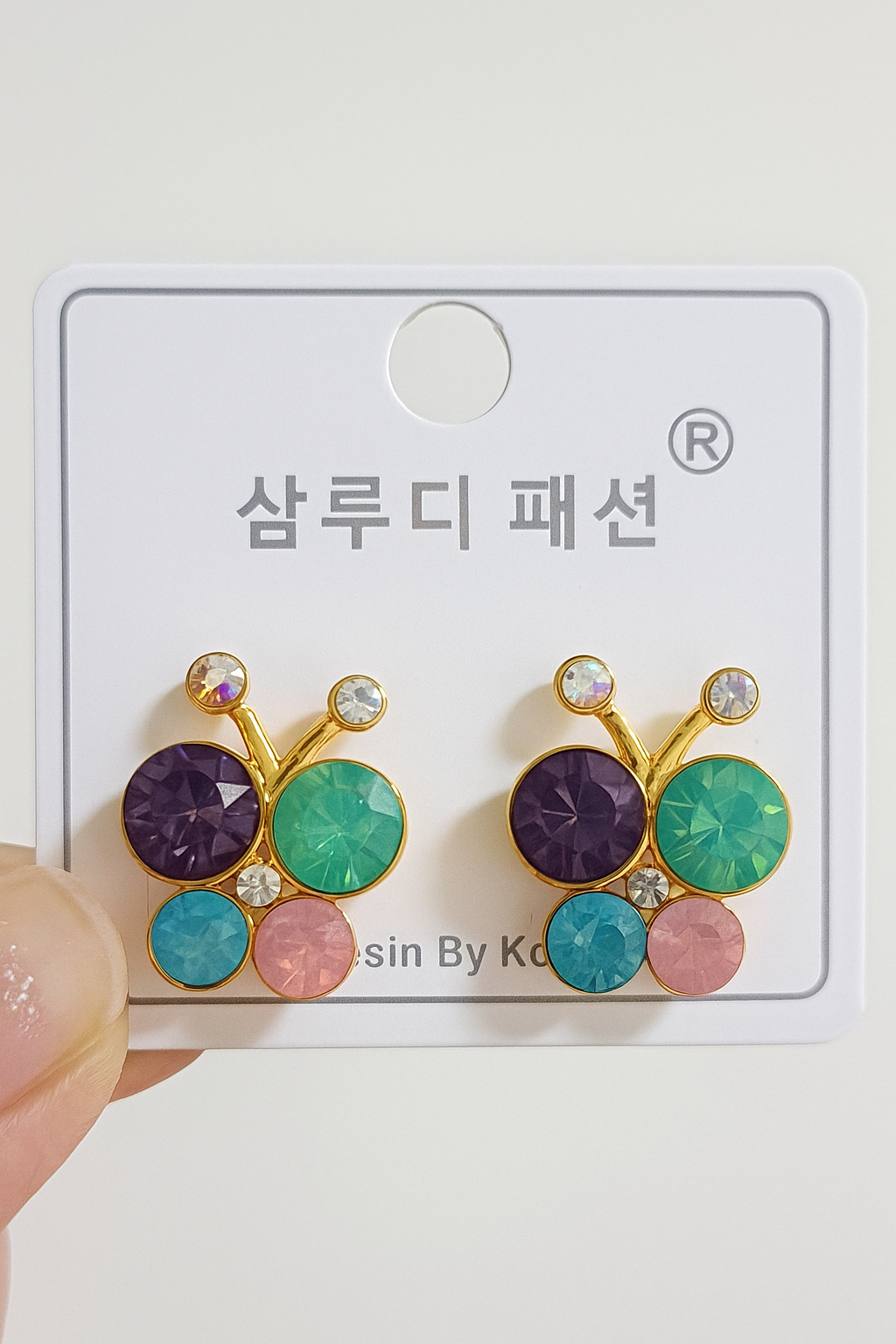 Korean-Inspired Butterfly Studs