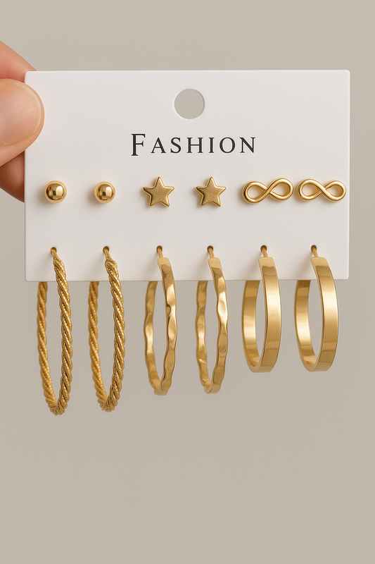 Golden Moments Earring Set
