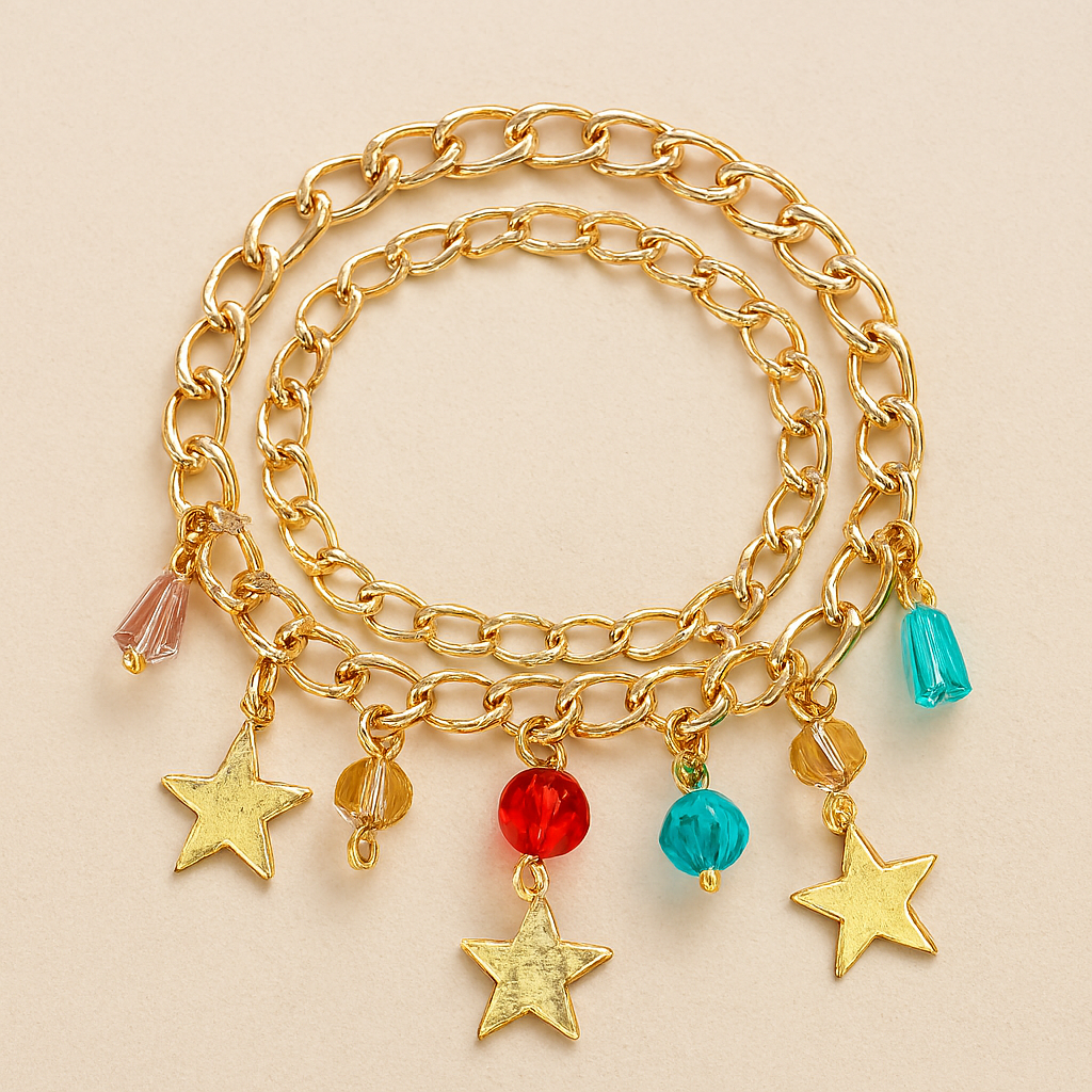 Celestial Charm Gold Bracelet