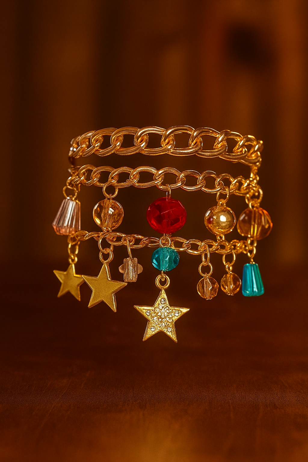 Celestial Charm Gold Bracelet