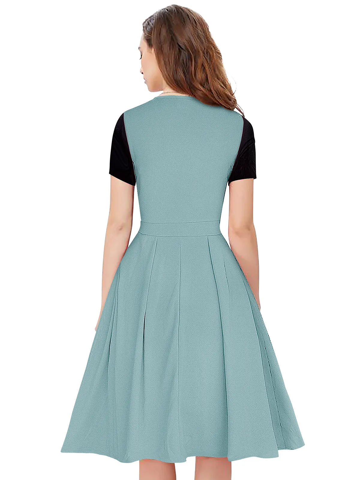 Women Colour block Fit & Flare Dress