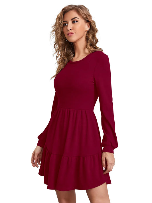 Women Round-Neck Fit & Flare Dress