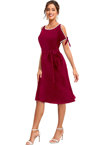 Women Round-Neck Fit & Flare Dress