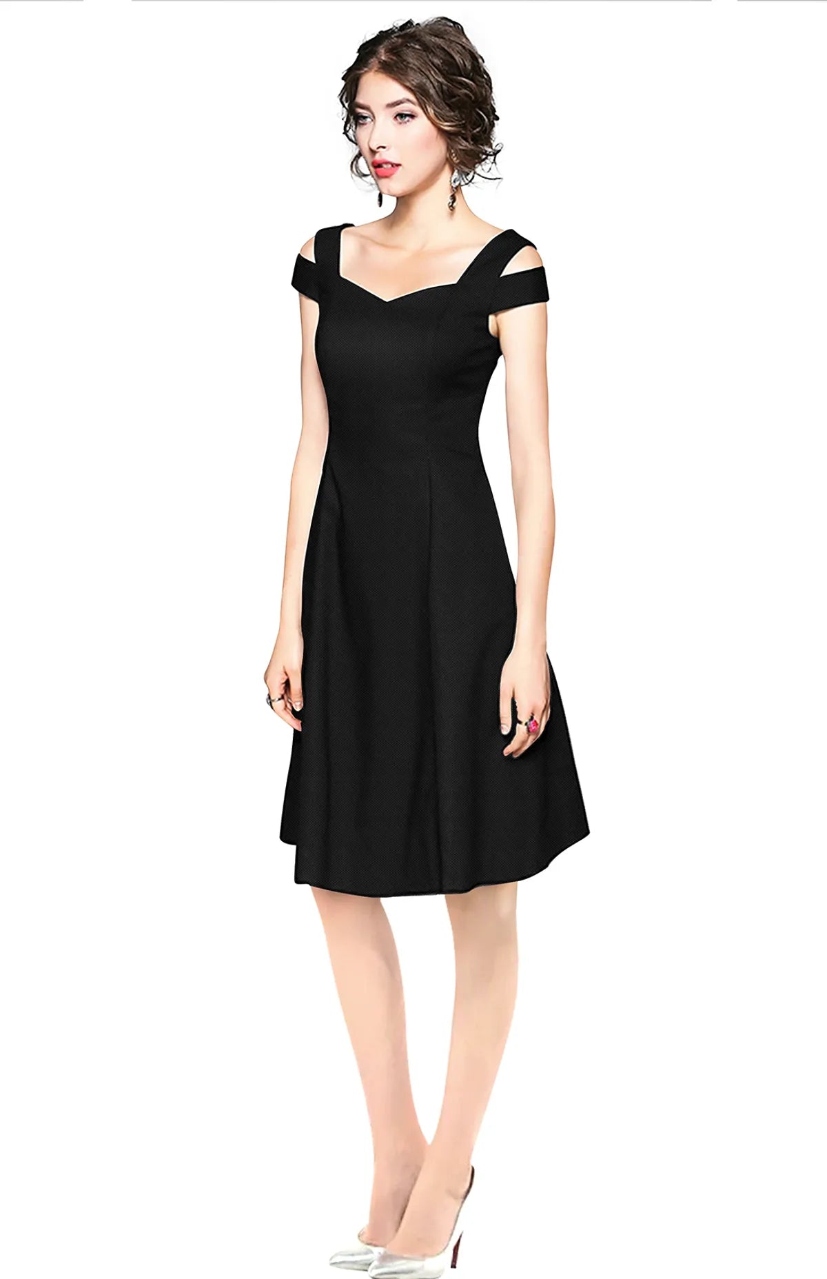 Women's Polyester Stitched Western Dress