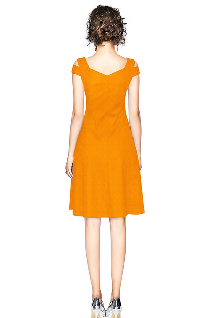 Women's Polyester Stitched Western Dress