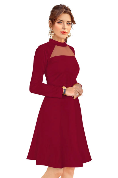 Women's Fit and Flare Designer Dress