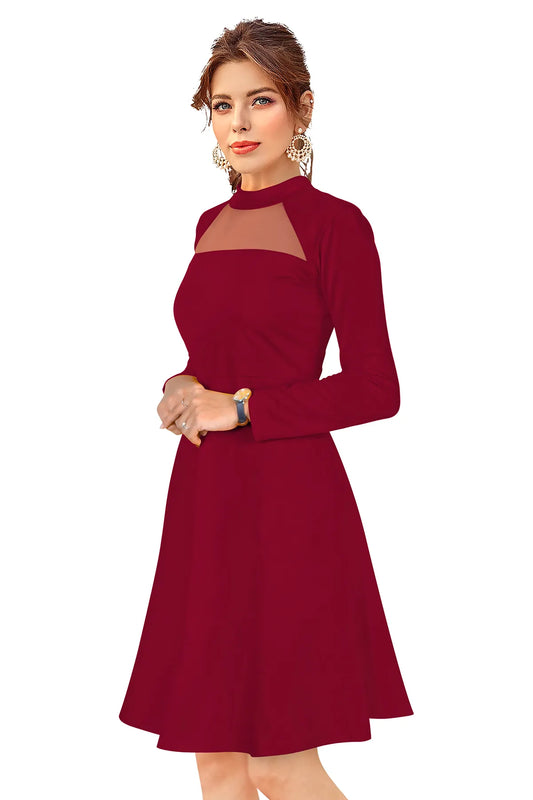 Women's Fit and Flare Designer Dress