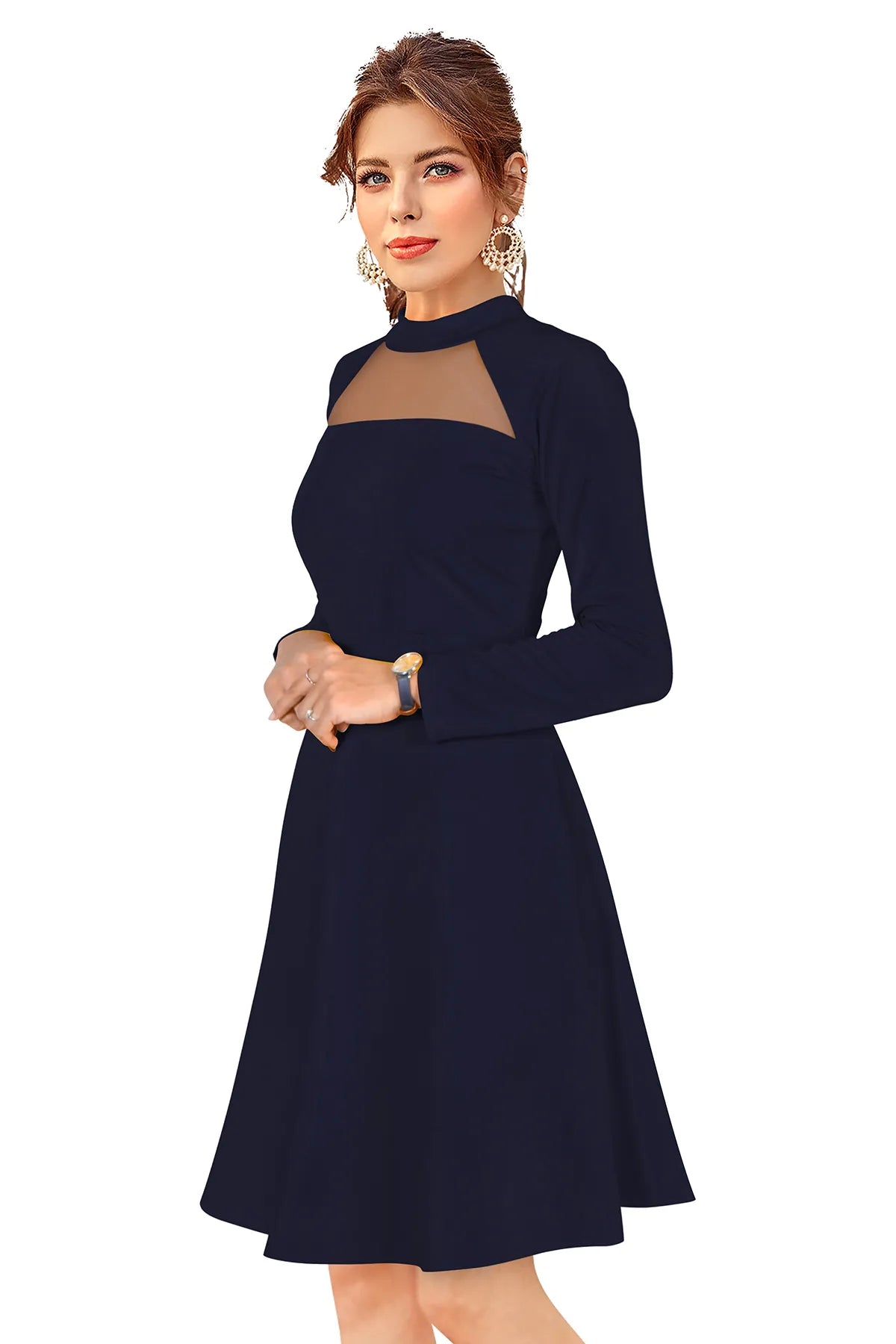 Women's Fit and Flare Designer Dress