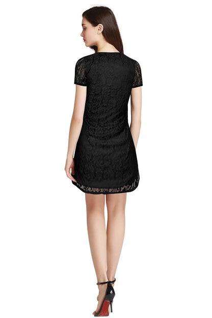 Lace Fit & Flare Dress