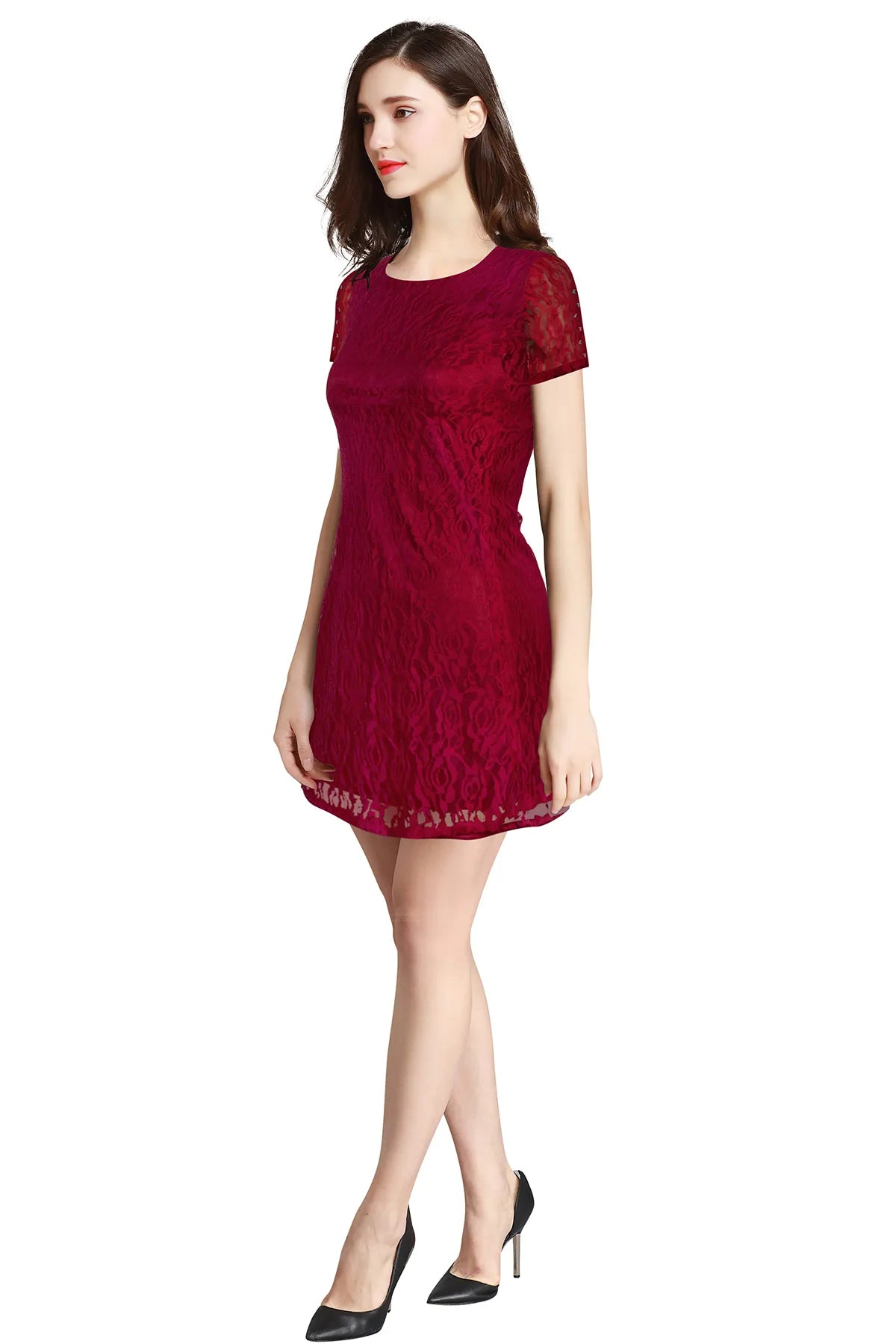 Lace Fit & Flare Dress