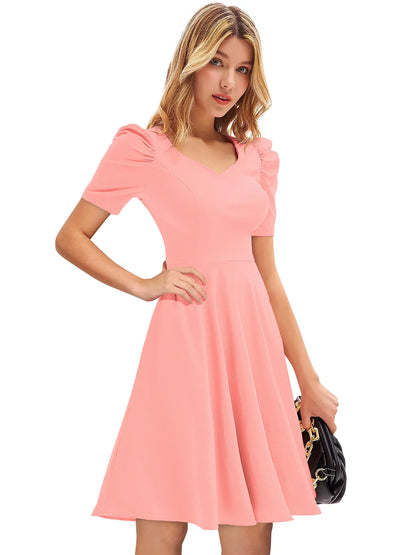 Women Sweetheart-Neck Fit & Flare Dress