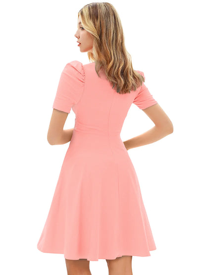 Women Sweetheart-Neck Fit & Flare Dress