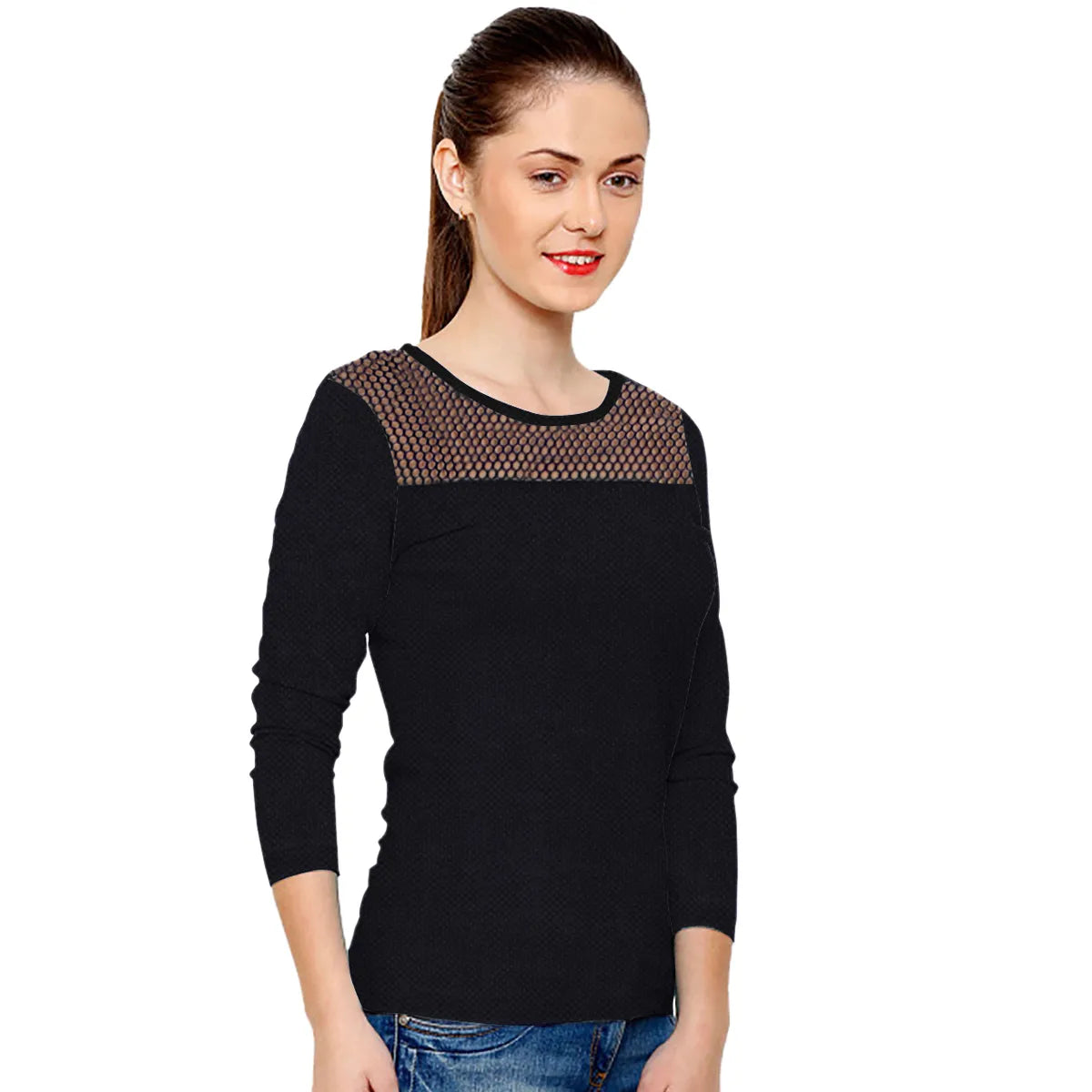 Mesh Yoke Top