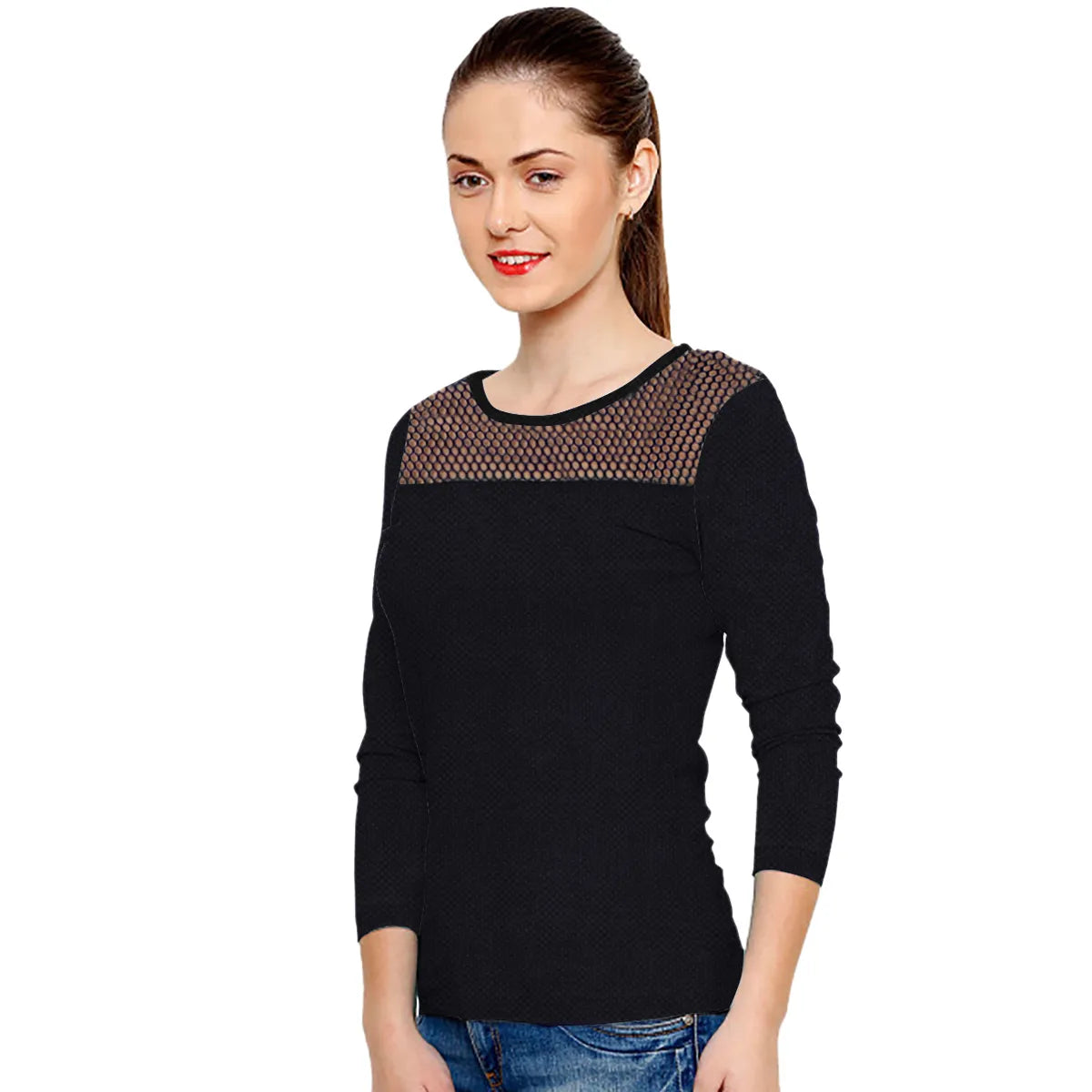 Mesh Yoke Top