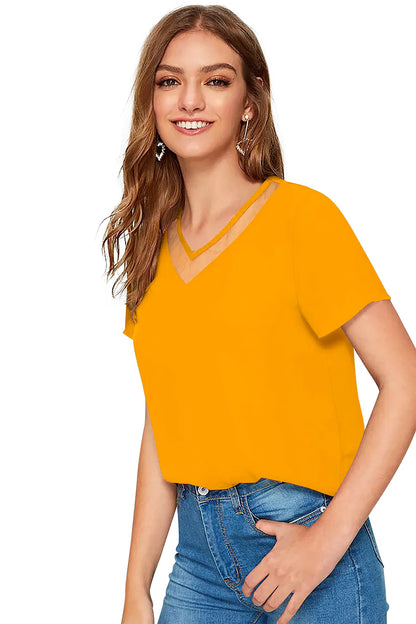 Elegant V-Neck Top