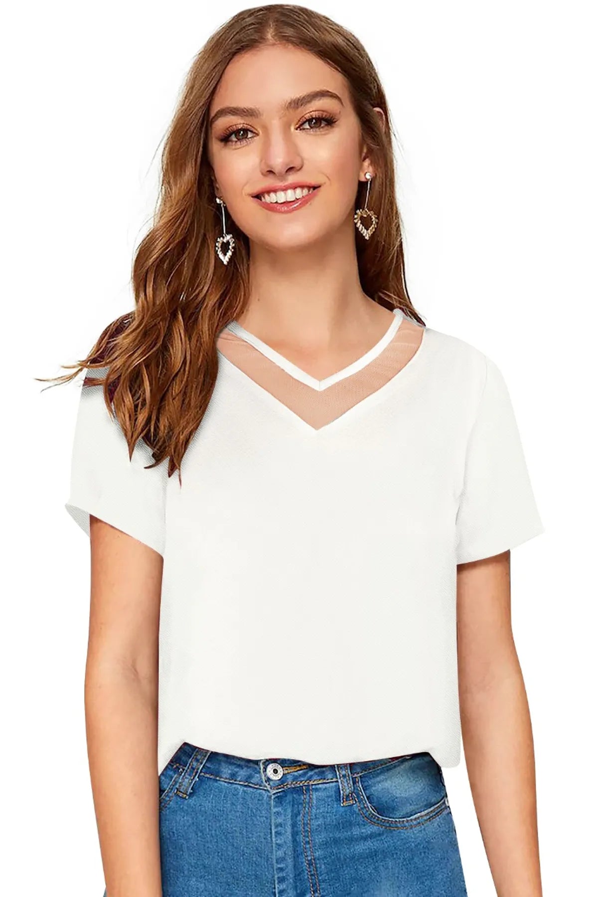 Elegant V-Neck Top