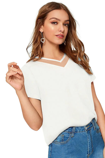 Elegant V-Neck Top
