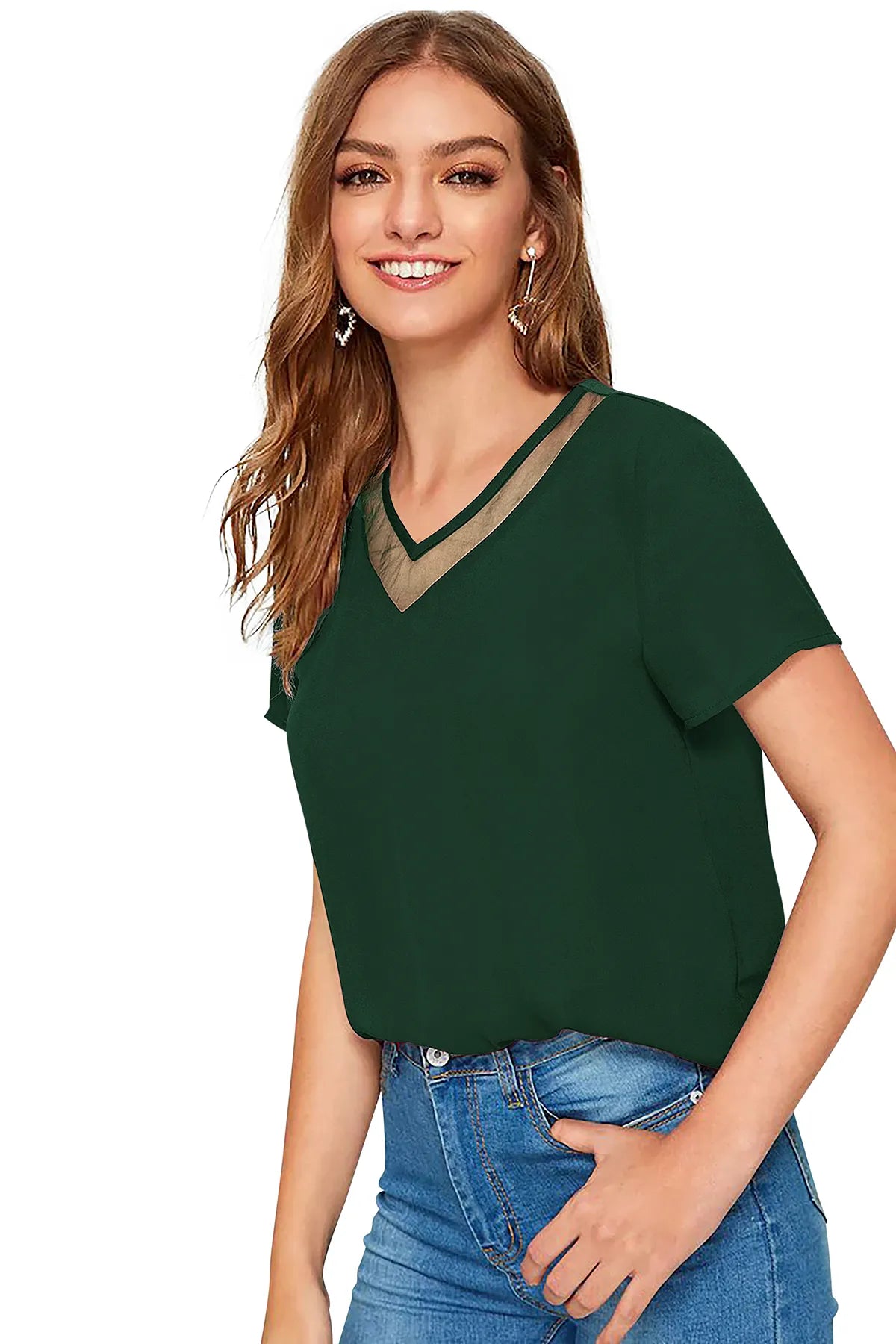 Elegant V-Neck Top