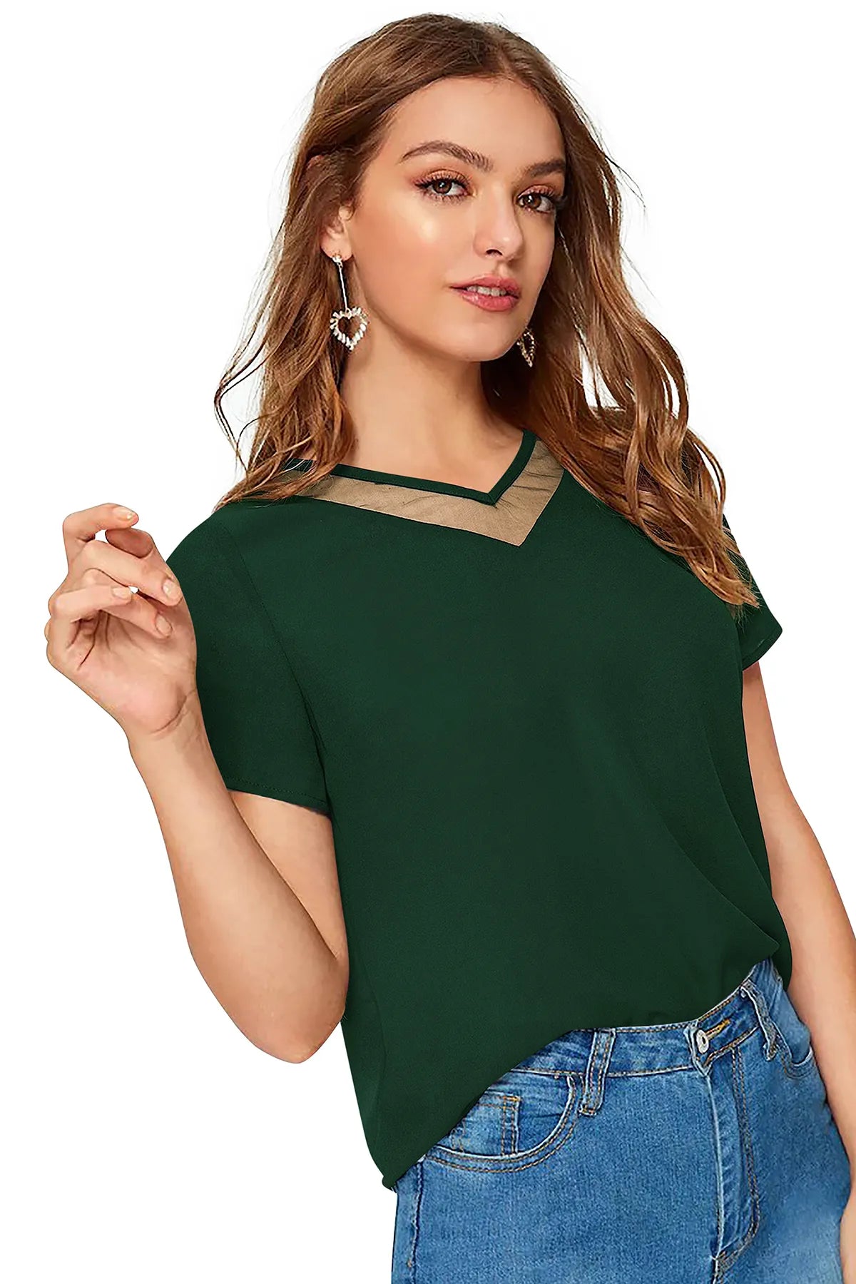 Elegant V-Neck Top