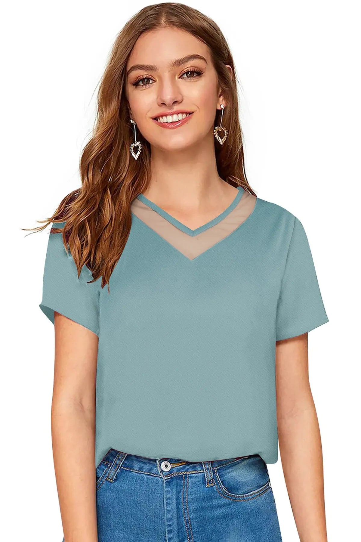 Elegant V-Neck Top