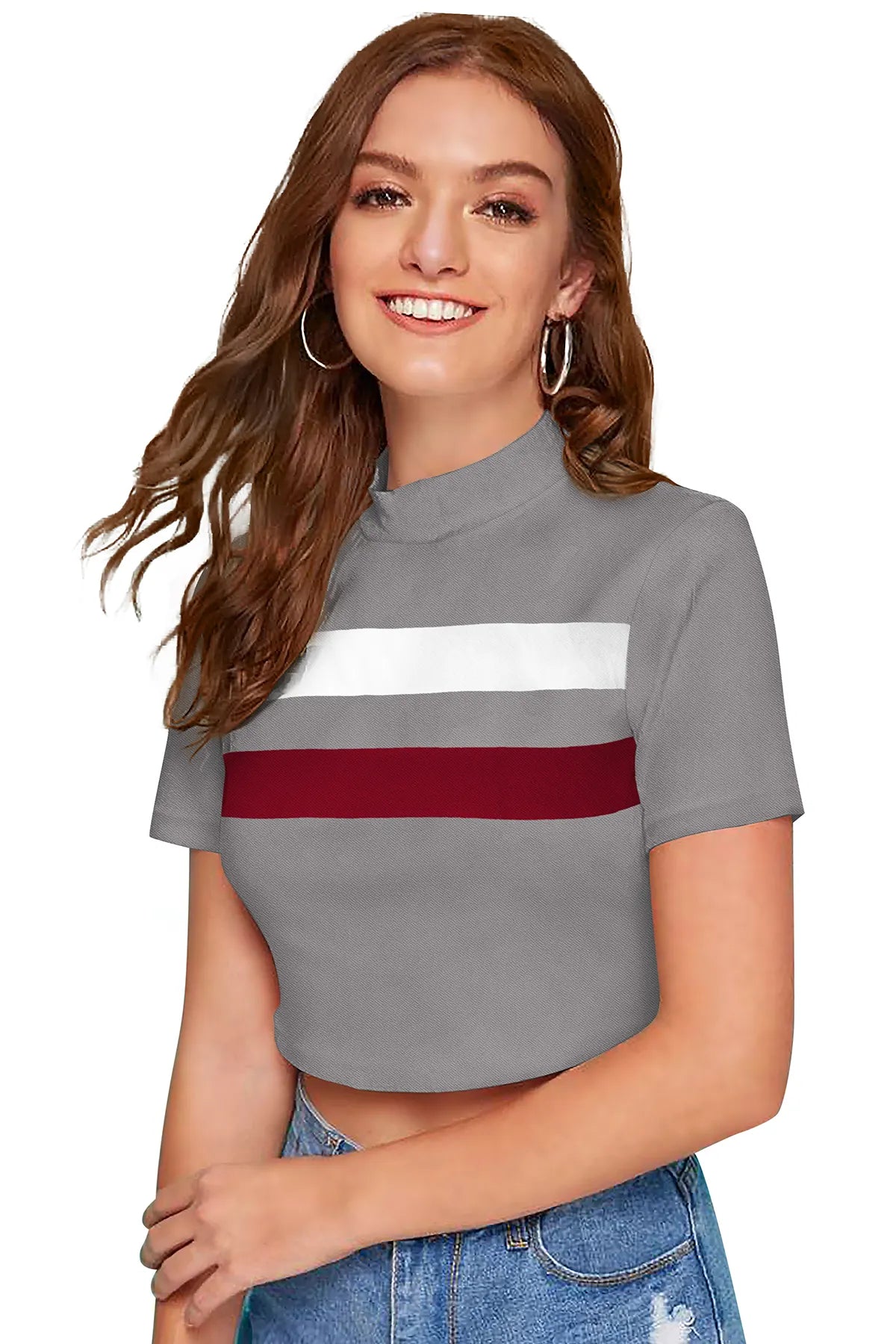 Stripe Cropped Top